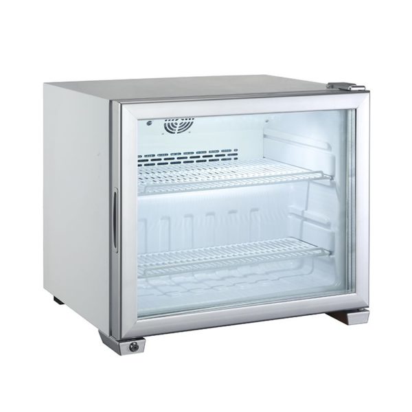 Small Deep Freezer Restaurant Counter Top 49L Glass Door Freezer