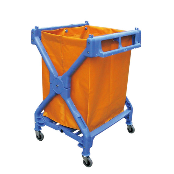 Linen Laundry Trolley Plastic Commercial Cart For Sale